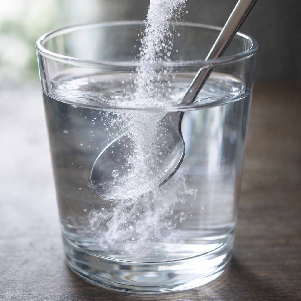 水溶性の飛躍的上昇と常温の水と混ぜても速やかに溶ける易水溶性